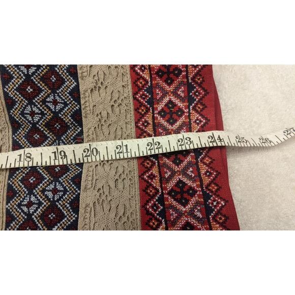 Coldwater Creek Beige Linen Blend Blazer 9with Crossstitch Design, XL - Picture 7 of 11